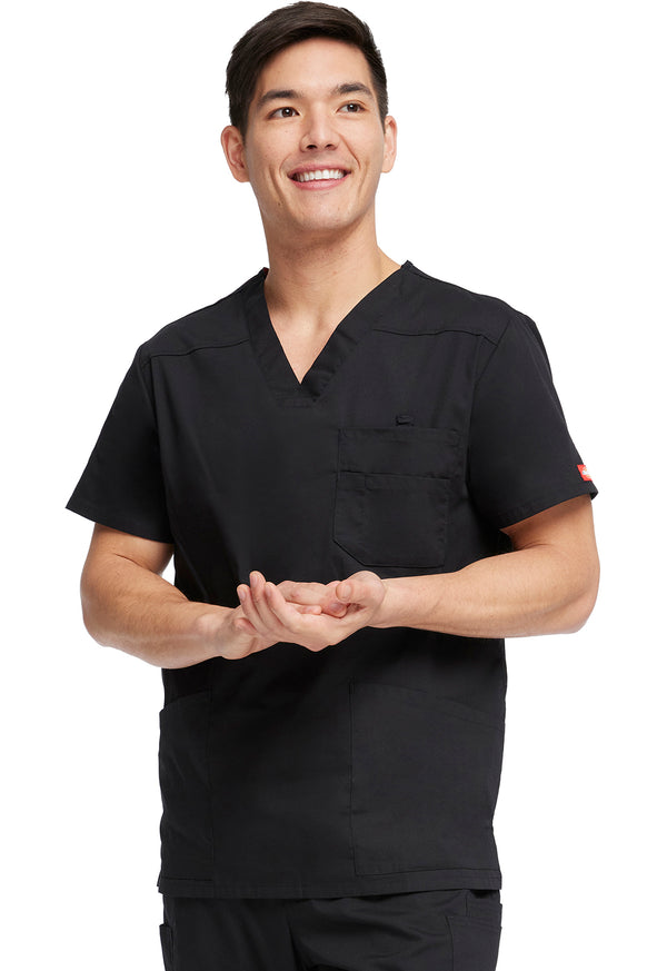 Men's 5 Pocket V-Neck Scrub Top 2XL-5XL