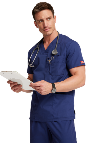 Men's 5 Pocket V-Neck Scrub Top 2XL-5XL
