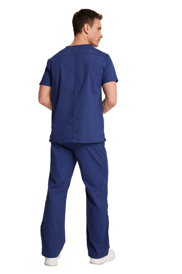 Men's 5 Pocket V-Neck Scrub Top 2XL-5XL