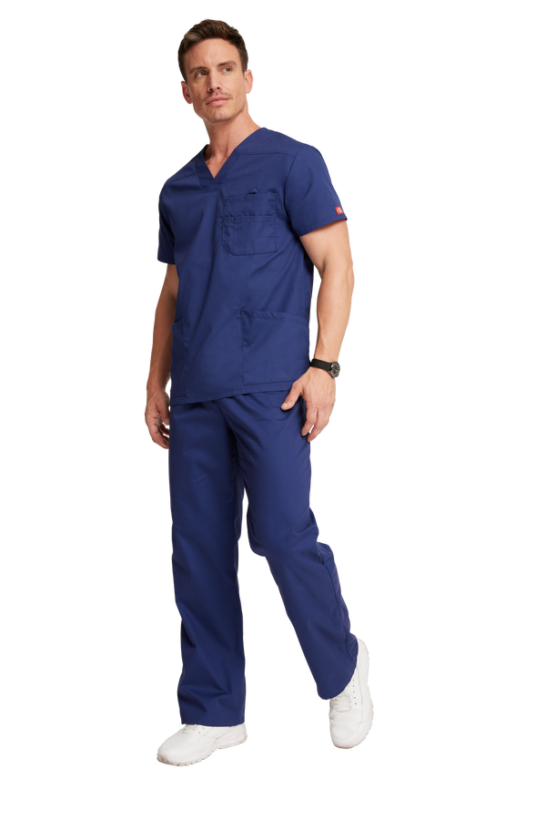 Men's 5 Pocket V-Neck Scrub Top 2XL-5XL