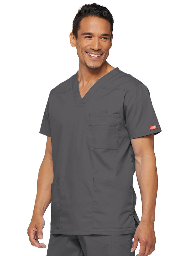 Men's 5 Pocket V-Neck Scrub Top
