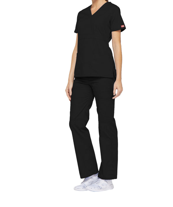 Ladies 3 Pocket Mock Wrap Scrub Top 2XL-3XL