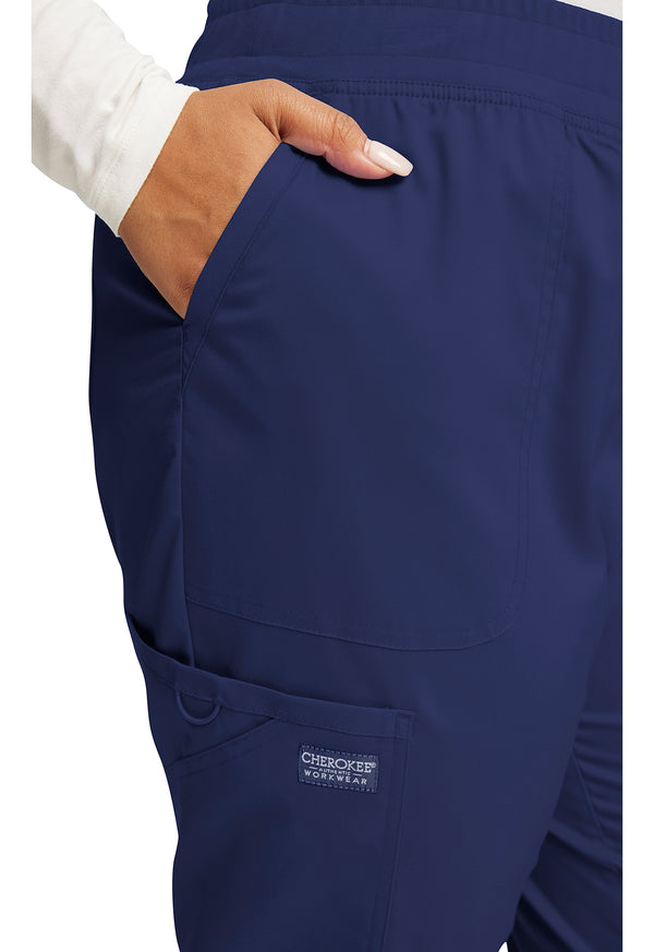 Women's 5 Pocket Mid Rise Jogger Scrub Pant 2XL - 5XL