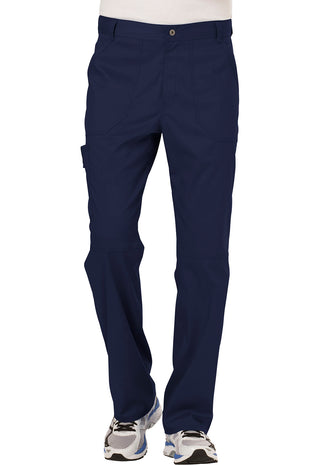 Buy nav-navy Men's 7 Pocket Fly Front Scrub Pant