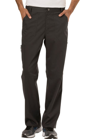 Buy pwt-pewter Men's 7 Pocket Fly Front Scrub Pant