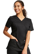 Women's 3 Pocket Mock Wrap Scrub Top
