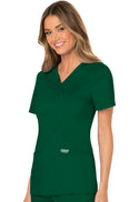 Women's 3 Pocket Mock Wrap Scrub Top