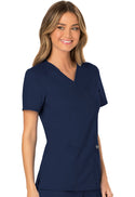 Women's 3 Pocket Mock Wrap Scrub Top