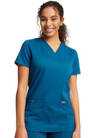 Women's 3 Pocket V-Neck Scrub Top