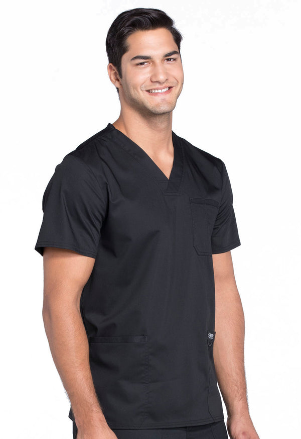 Men's 3 Pocket V-Neck Scrub Top 2XL - 5XL