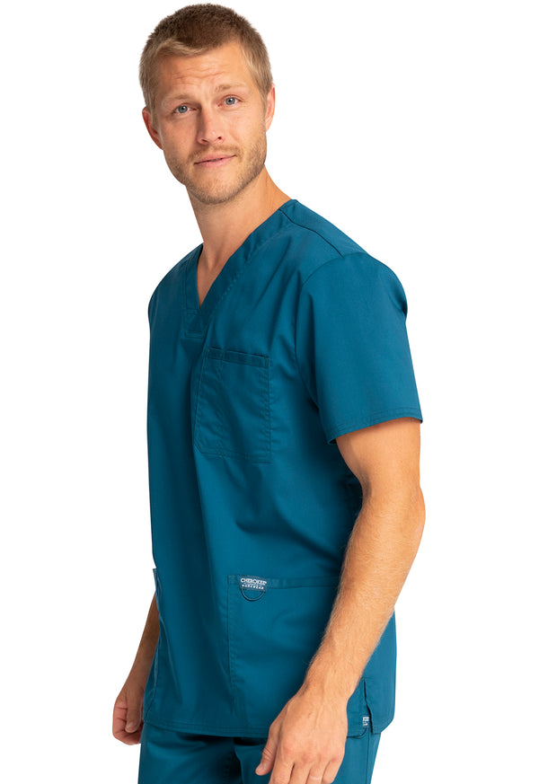 Men's 3 Pocket V-Neck Scrub Top 2XL - 5XL