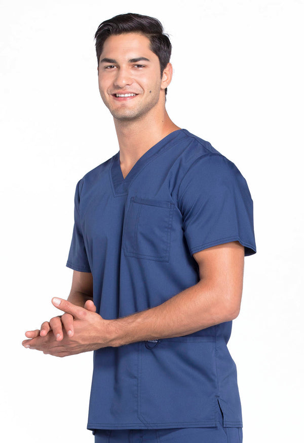 Men's 3 Pocket V-Neck Scrub Top 2XL - 5XL