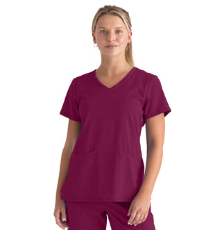 Buy 65-wine Ladies Serena Scrub Top 2XL-3XL