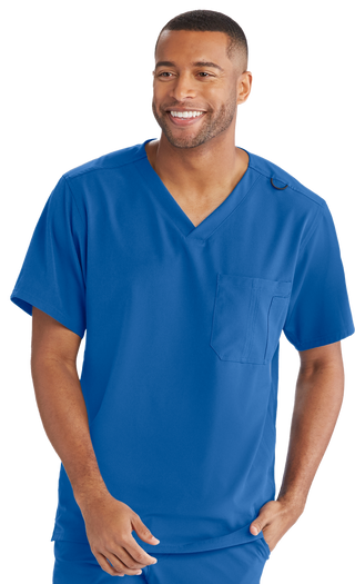 Buy 08-new-royal Men's Structure Scrub Top 2XL-5XL