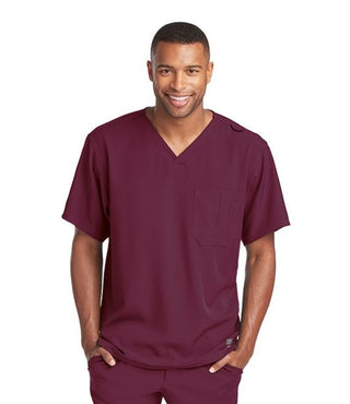 Buy 65-wine Men's Structure Scrub Top