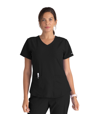 Buy 01-black Ladies Breeze Scrub Top