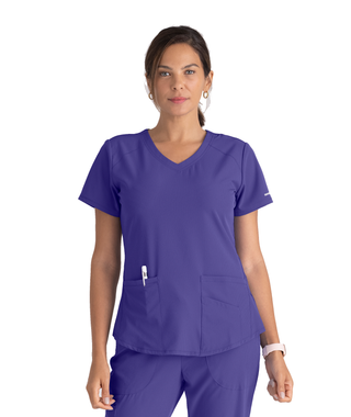 Buy 1276-new-grape Ladies Breeze Scrub Top 2XL-5XL