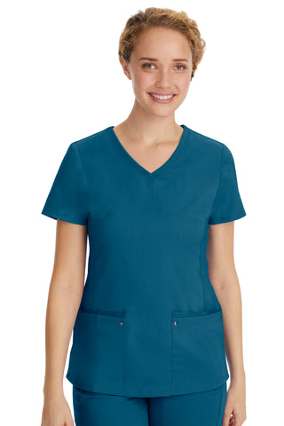 Buy caribbean Ladies Juliet Scrub Top 2X-3X