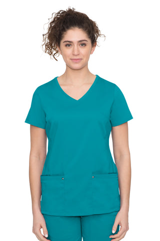 Buy teal Ladies Juliet Scrub Top