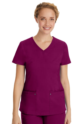 Buy wine Ladies Juliet Scrub Top 2X-3X