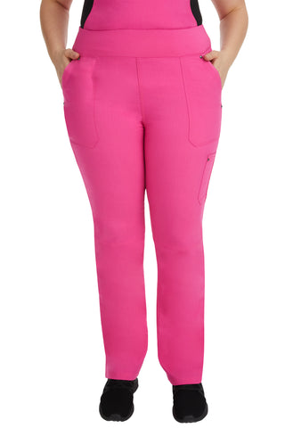 Buy shocking-pink Ladies Tori Scrub Pant 2X-3X