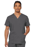 Men's 5 Pocket V-Neck Scrub Top 2XL-5XL