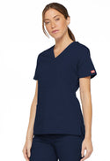 Ladies 3 Pocket Mock Wrap Scrub Top 2XL-3XL