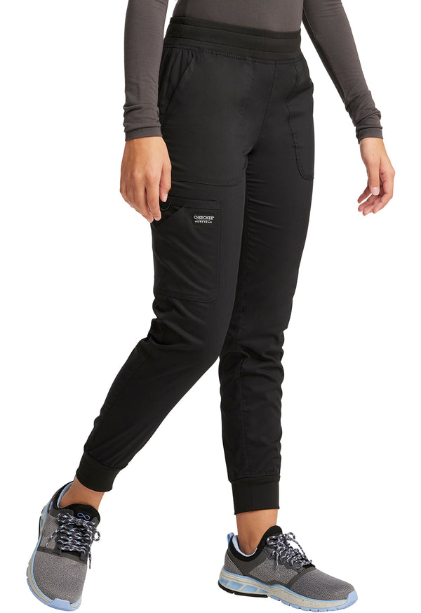 Women's 5 Pocket Mid Rise Jogger Scrub Pant