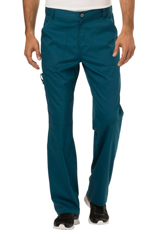 Buy car-caribbean-blue Men's 7 Pocket Fly Front Scrub Pant