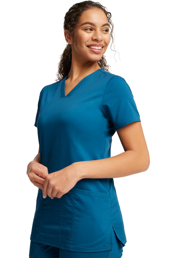 Women's 3 Pocket V-Neck Scrub Top 2XL - 5XL