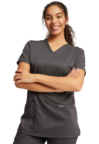 Women's 3 Pocket V-Neck Scrub Top