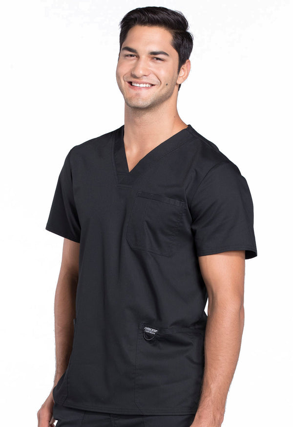 Men's 3 Pocket V-Neck Scrub Top 2XL - 5XL