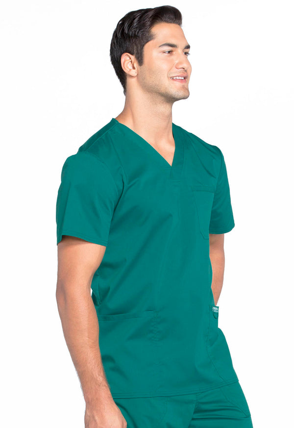 Men's 3 Pocket V-Neck Scrub Top 2XL - 5XL