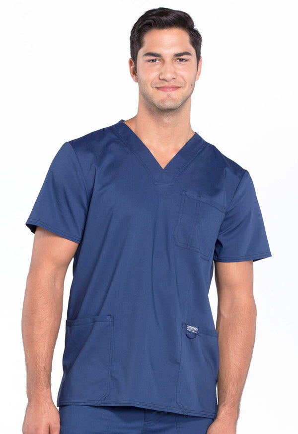 Men's 3 Pocket V-Neck Scrub Top 2XL - 5XL