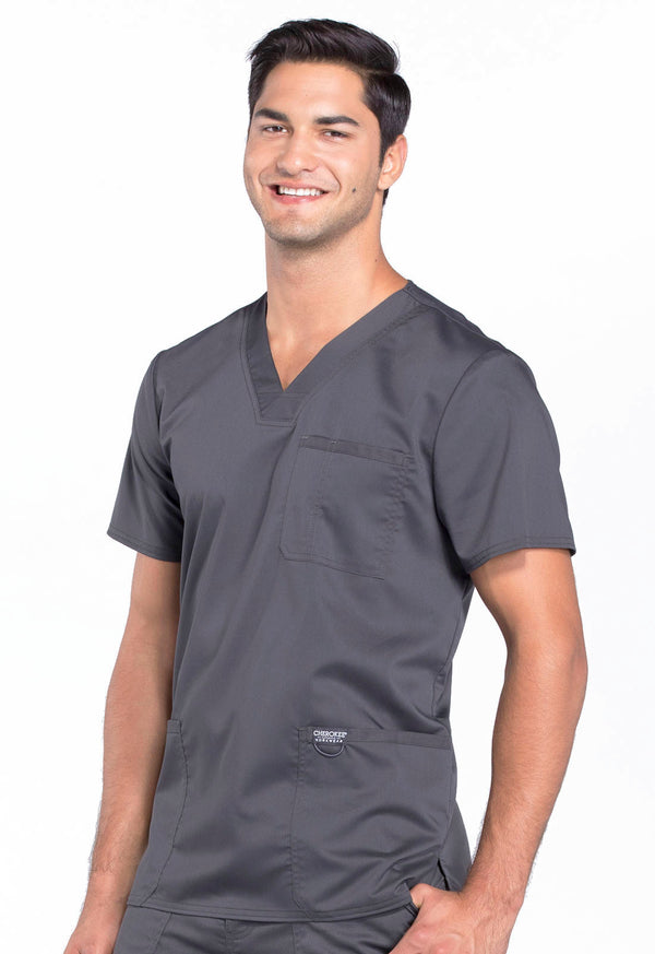 Men's 3 Pocket V-Neck Scrub Top