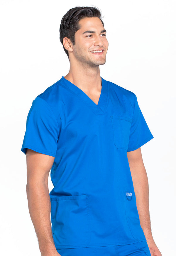 Men's 3 Pocket V-Neck Scrub Top