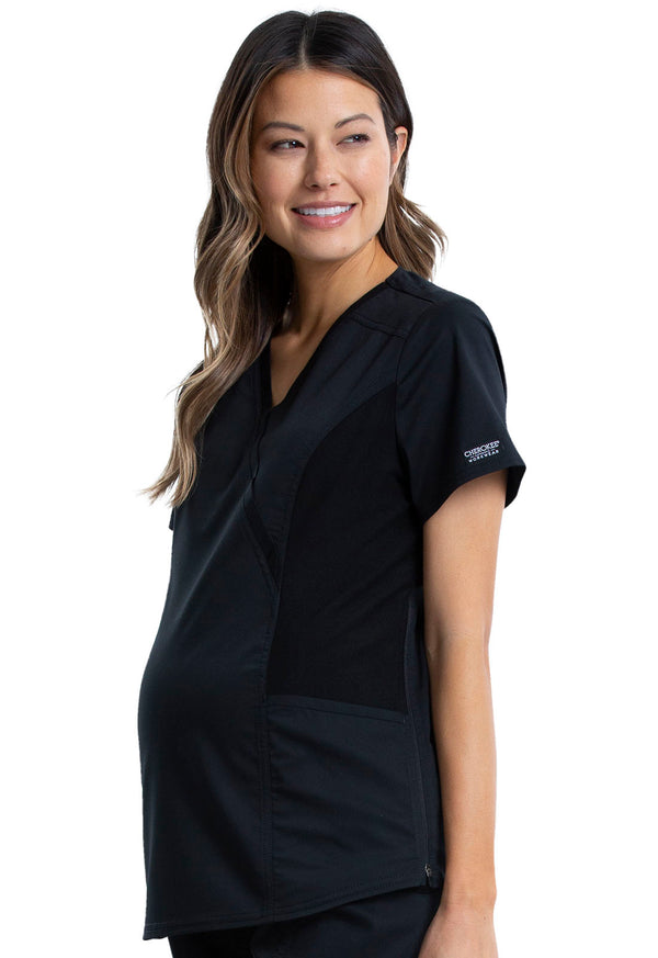 Women's 2 Pocket Maternity Scrub Top