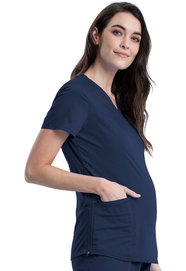 Women's 2 Pocket Maternity Scrub Top