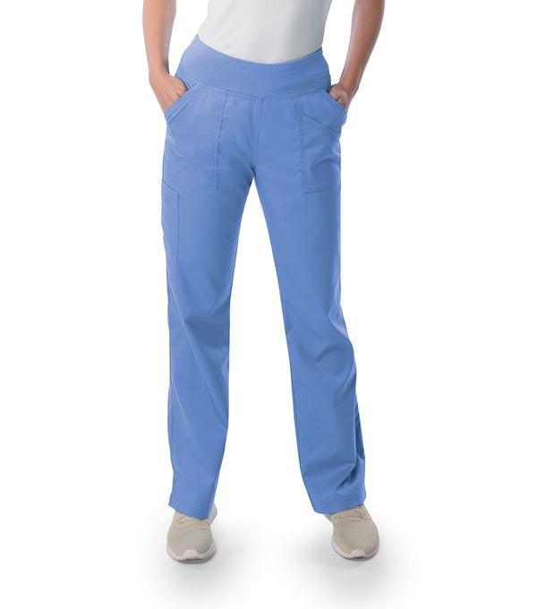 Ladies 4 Pocket Yoga Scrub Pant  | TSS Outlet