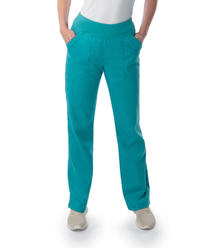 Buy btpr-teal Ladies 4 Pocket Yoga Scrub Pant 2XL-3XL  | TSS Outlet