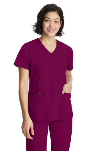 Buy wine Ladies Jolene Scrub Top 2X-3X | TSS Outlet