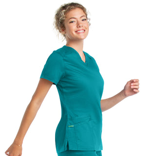 Ladies 3 Pocket V-Neck Scrub Top 2XL-3XL  | TSS Outlet