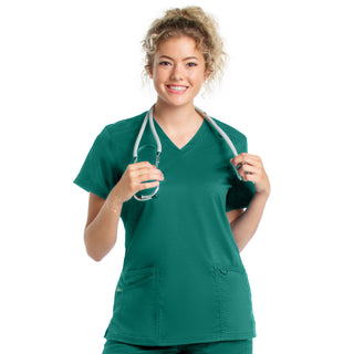 Buy ghpr-hunter Ladies 3 Pocket V-Neck Scrub Top 2XL-3XL  | TSS Outlet