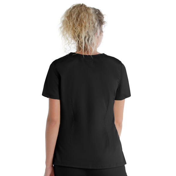 Ladies 3 Pocket Mock Wrap Scrub Top  | TSS Outlet