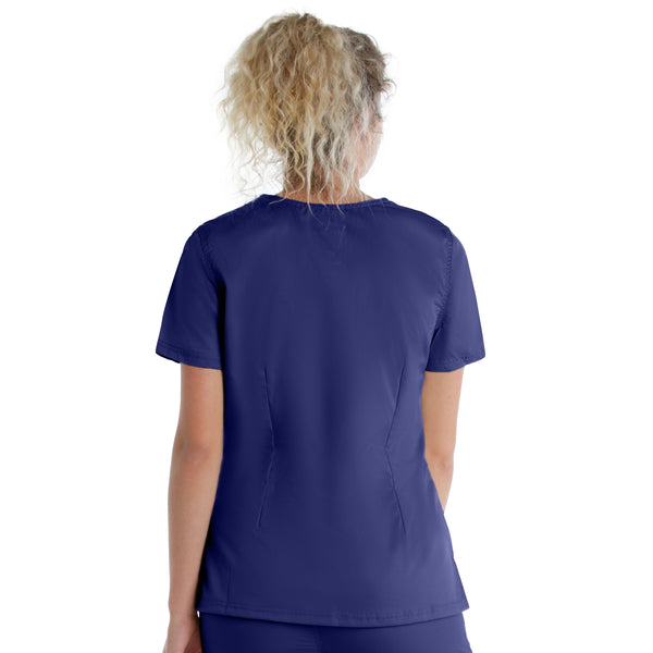 Ladies 3 Pocket Mock Wrap Scrub Top  | TSS Outlet