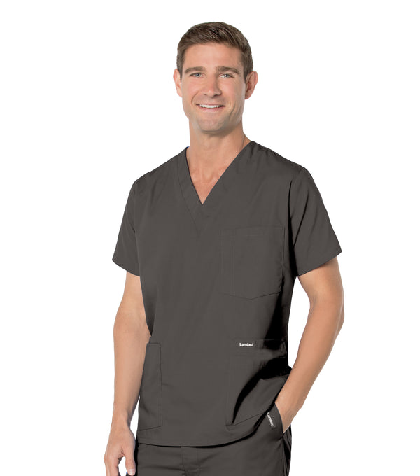 Men's 5 Pocket V-Neck Scrub Top  | TSS Outlet