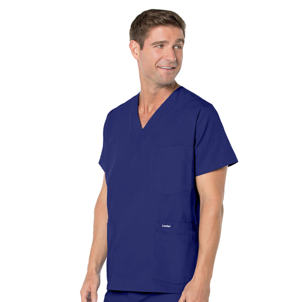 Men's 5 Pocket V-Neck Scrub Top  | TSS Outlet