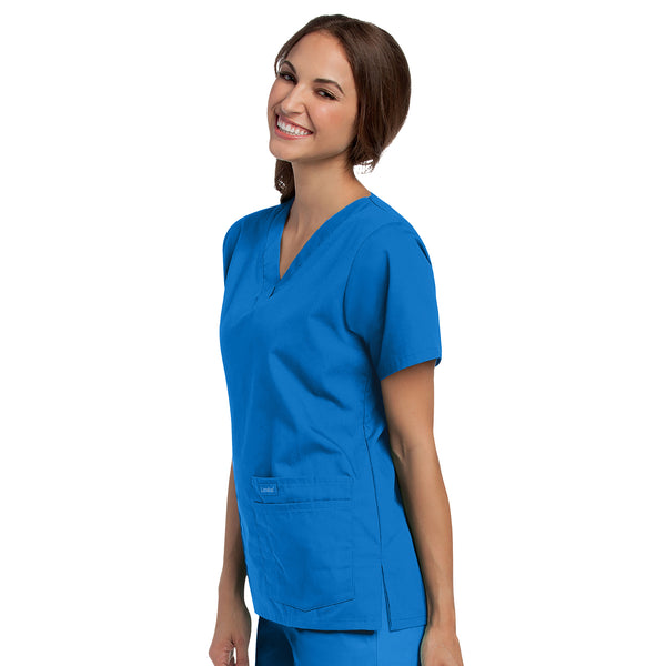 Ladies 4 Pocket V-Neck Scrub Top 2XL-3XL  | TSS Outlet