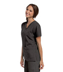 Ladies 4 Pocket V-Neck Scrub Top 2XL-3XL  | TSS Outlet