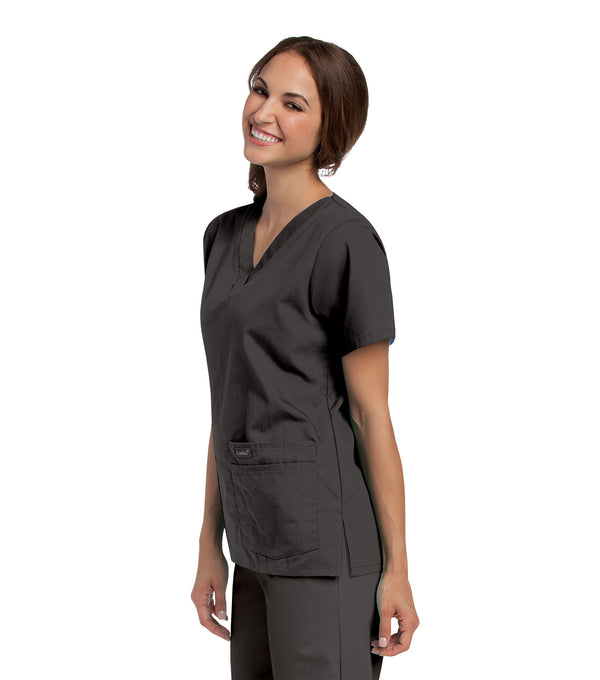 Ladies 4 Pocket V-Neck Scrub Top 2XL-3XL  | TSS Outlet